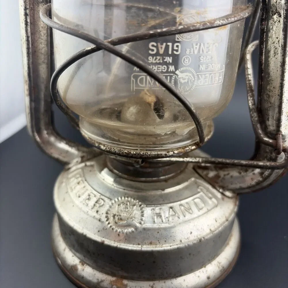 Vintage Feuerhand No. 275 Baby Lantern lamp West Germany Original Glass